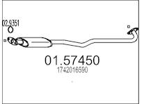 Stredni tlumic vyfuku MTS 01.57450