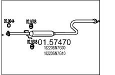 Střední tlumič výfuku MTS 01.57470