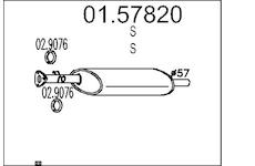 Střední tlumič výfuku MTS 01.57820