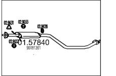 Střední tlumič výfuku MTS 01.57840