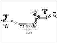 Střední tlumič výfuku MTS 01.57850