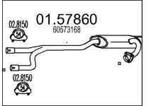 Střední tlumič výfuku MTS 01.57860