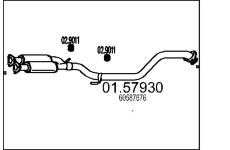 Střední tlumič výfuku MTS 01.57930