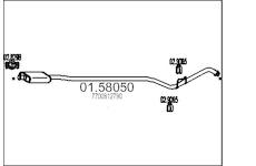 Střední tlumič výfuku MTS 01.58050