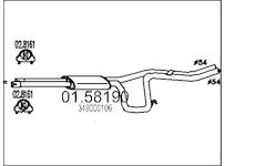 Střední tlumič výfuku MTS 01.58190