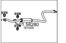 Střední tlumič výfuku MTS 01.58280
