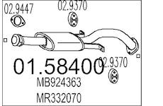 Stredni tlumic vyfuku MTS 01.58400