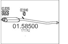 Stredni tlumic vyfuku MTS 01.58500