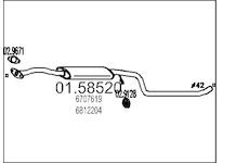 Střední tlumič výfuku MTS 01.58520