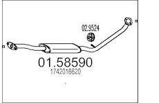 Střední tlumič výfuku MTS 01.58590