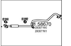 Střední tlumič výfuku MTS 01.58670