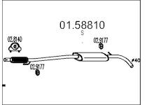 Střední tlumič výfuku MTS 01.58810