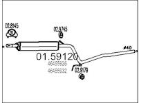 Střední tlumič výfuku MTS 01.59120