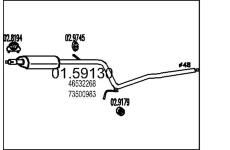 Střední tlumič výfuku MTS 01.59130
