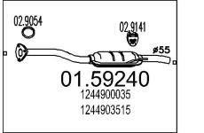 Střední tlumič výfuku MTS 01.59240