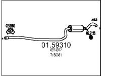 Střední tlumič výfuku MTS 01.59310