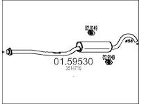 Střední tlumič výfuku MTS 01.59530