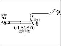 Střední tlumič výfuku MTS 01.59670