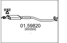 Stredni tlumic vyfuku MTS 01.59820