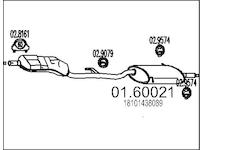 Zadní tlumič výfuku MTS 01.60021