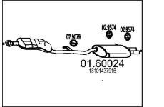 Zadní tlumič výfuku MTS 01.60024