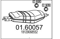 Zadní tlumič výfuku MTS 01.60057