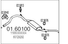 Zadní tlumič výfuku MTS 01.60100