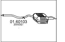 Zadní tlumič výfuku MTS 01.60103