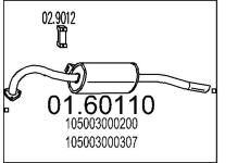 Zadní tlumič výfuku MTS 01.60110