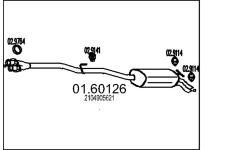 Zadní tlumič výfuku MTS 01.60126