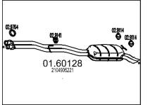 Zadní tlumič výfuku MTS 01.60128
