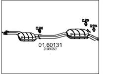 Zadní tlumič výfuku MTS 01.60131