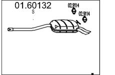 Zadní tlumič výfuku MTS 01.60132