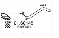 Zadní tlumič výfuku MTS 01.60145