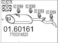 Zadní tlumič výfuku MTS 01.60161