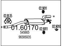 Zadní tlumič výfuku MTS 01.60170