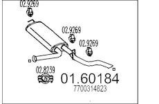 Zadní tlumič výfuku MTS 01.60184