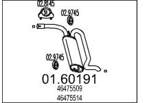 Zadní tlumič výfuku MTS 01.60191