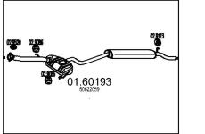 Zadní tlumič výfuku MTS 01.60193