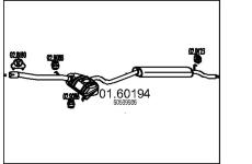 Zadní tlumič výfuku MTS 01.60194