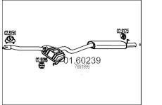 Zadní tlumič výfuku MTS 01.60239