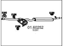 Zadní tlumič výfuku MTS 01.60252