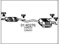 Zadní tlumič výfuku MTS 01.60276