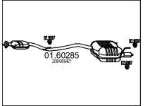 Zadní tlumič výfuku MTS 01.60285