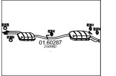 Zadní tlumič výfuku MTS 01.60287