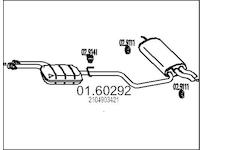 Zadní tlumič výfuku MTS 01.60292