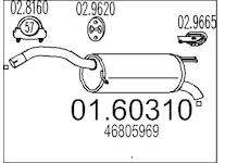Zadní tlumič výfuku MTS 01.60310