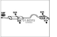 Zadní tlumič výfuku MTS 01.60315