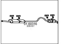 Zadní tlumič výfuku MTS 01.60316