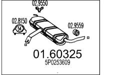 Zadní tlumič výfuku MTS 01.60325